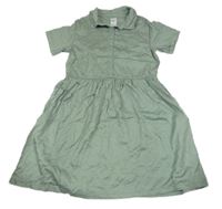 Khaki košilové šaty Denim Co.