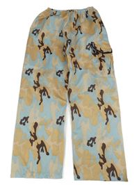 Kostým - béžovo-světlemodré army kalhoty 