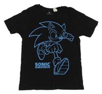 Černé tričko se Sonicem H&M