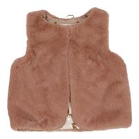 Starorůžová kožešinová podšitá vesta H&M
