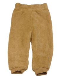 Okrové plyšové tepláky Primark