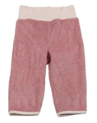 Růžové plyšové tepláky zn. Ergee