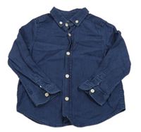 Tmavomodrá riflová košile 