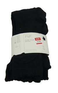 Nové - 3set - 3x Černé podkolenky F&F