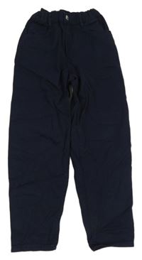 Tmavomodré loose fit rifle H&M