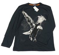 Nové - Černé triko s orlem F&F