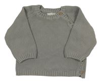 Šedý propínací svetr Reserved