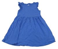 Modro-bílé puntíkaté šaty H&M
