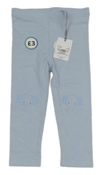 Světlemodré legíny se slony Tu