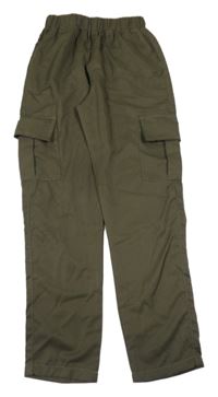 Khaki cargo kalhoty 