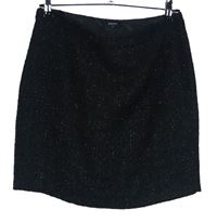 Dámská černá třpytivá pletená sukně Papaya 