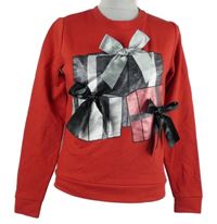 Dámská červená mikina s mašičkami Only 