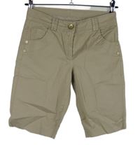 Dámské béžové plátěné kraťasy Benetton 