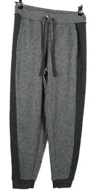 Dámské šedo-tmavošedé pletené tepláky TU