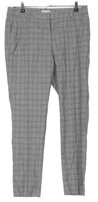 Dámské šedé kostkované kalhoty H&M 