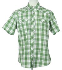 Pánská zeleno-bílá kostkovaná košile H&M