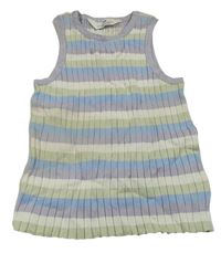 Barevný žebrovaný pletený crop top H&M