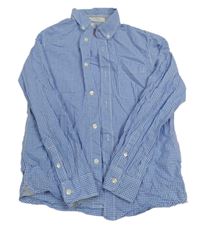 Modro-bílá kostičkovaná košile H&M