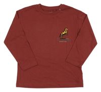 Vínové triko s koněm Next