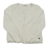 Smetanový propínací svetr H&M