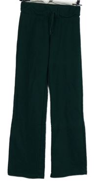 Dámské tmavozelené široké tepláky H&M