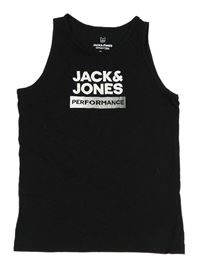 Černé tílko s logem Jack & Jones