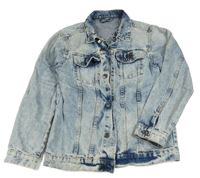 Modrá riflová bunda 