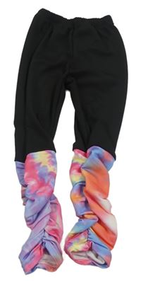 Černo-barevné sportovní legíny