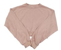 Světlerůžová crop mikina H&M