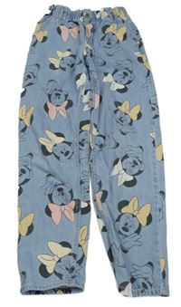 Světlemodré paper bag rifle s Minnie H&M