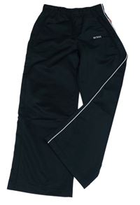 Tmavomodré sportovní tepláky s logem a pruhy ROSSI