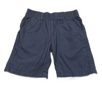 Tmavomodré plátěné kraťasy Lupilu