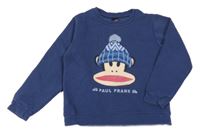 Tmavomodrá mikina s opicí - Paul Frank