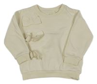 Smetanová oversize mikina s mašlemi F&F