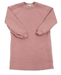 Růžové vzorované teplákové šaty River Island 