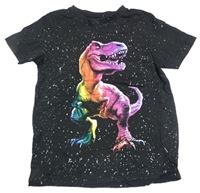 Černé tričko s dinosaurem 