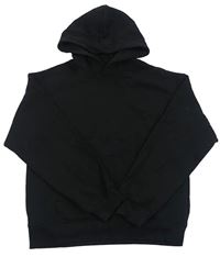 Černá mikina s klokankou a kapucí zn. H&M