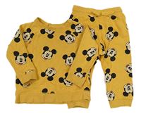 2set - Okrová mikina s Mickeym + tepláky H&M