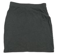Tmavošedá elastická sukně New Look 
