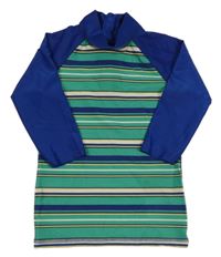 Pruhovano-tmavomodré UV triko Lupilu