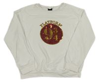 Bílá mikina s obrázkem z flitrů - Harry Potter 