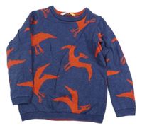 Tmavomodrý svetr s dinosaury John Lewis