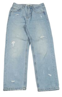 Světlemodré rifle s prošoupáním Zara