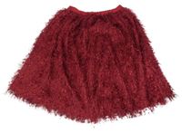 Červená sukně s třásněmi Shein