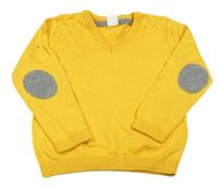 Žlutý svetr s náloketníky H&M
