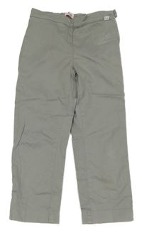 Šedé plátěné kalhoty 