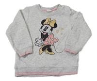 Šedá melírovaná mikina s Minnií H&M