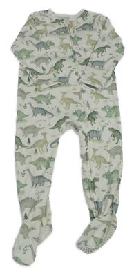 Bílý overal s dinosaury Tu