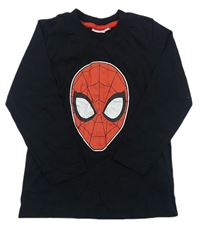Černé triko se Spider-manem Rebel