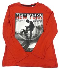 Červené triko se skateboardistou C&A